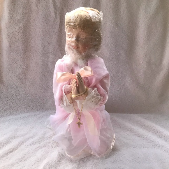 Porcelain Bedtime Prayer Doll - Picture 1 of 16